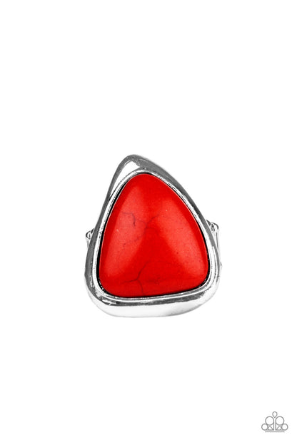 Stone Scene - red - Paparazzi ring