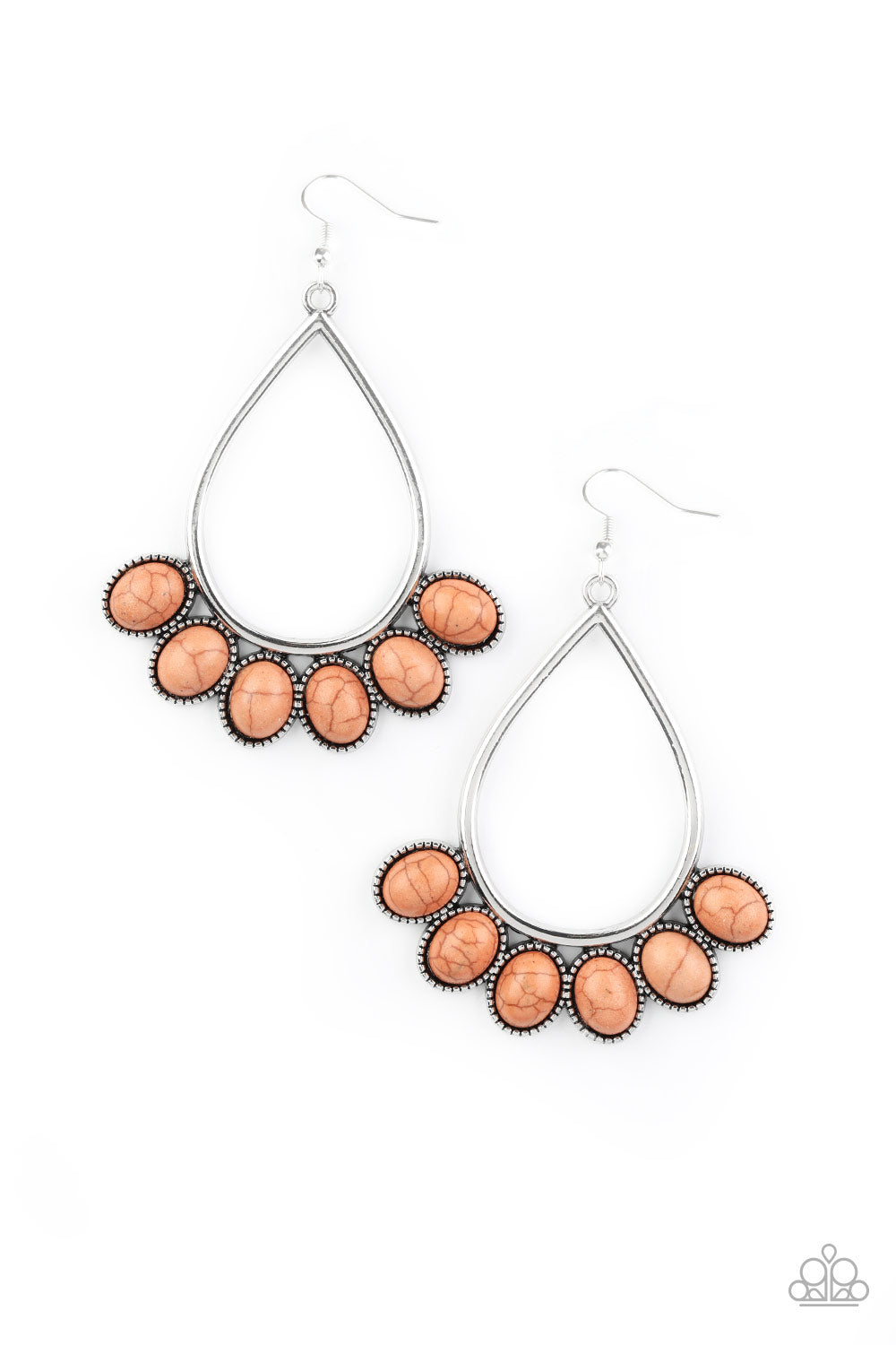 Stone Sky - brown - Paparazzi earrings