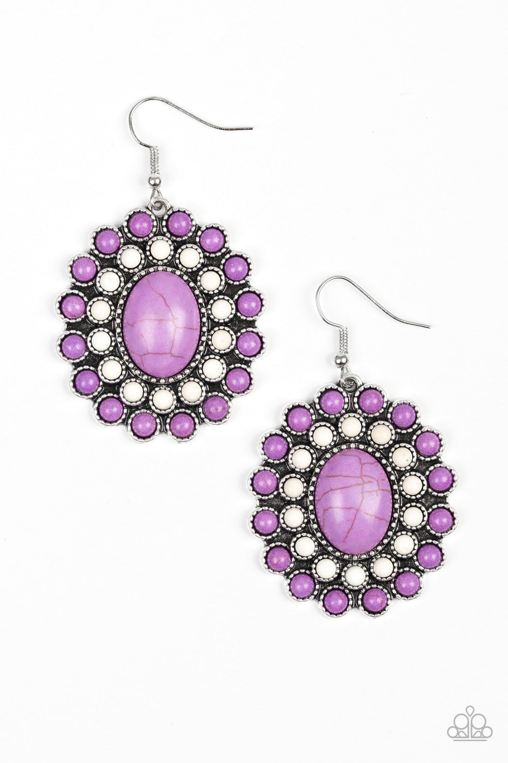 Stone Solstice - purple - Paparazzi earrings