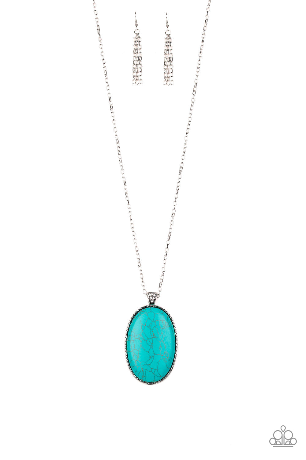 Stone Stampede - blue - Paparazzi necklace