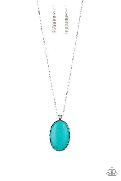 Stone Stampede - blue - Paparazzi necklace