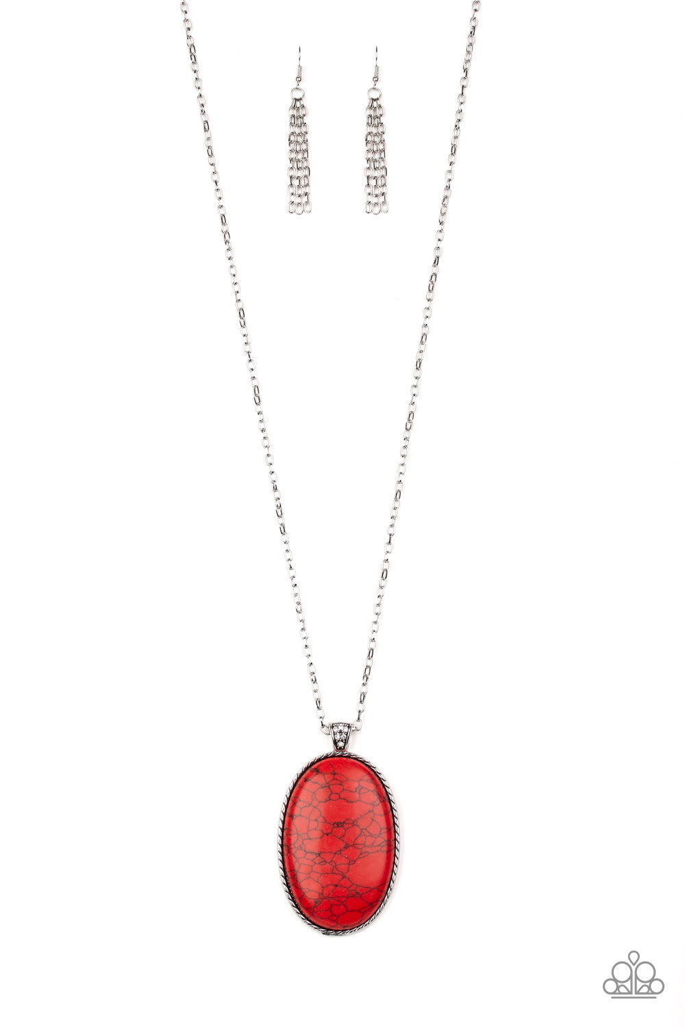 Stone Stampede - red - Paparazzi necklace