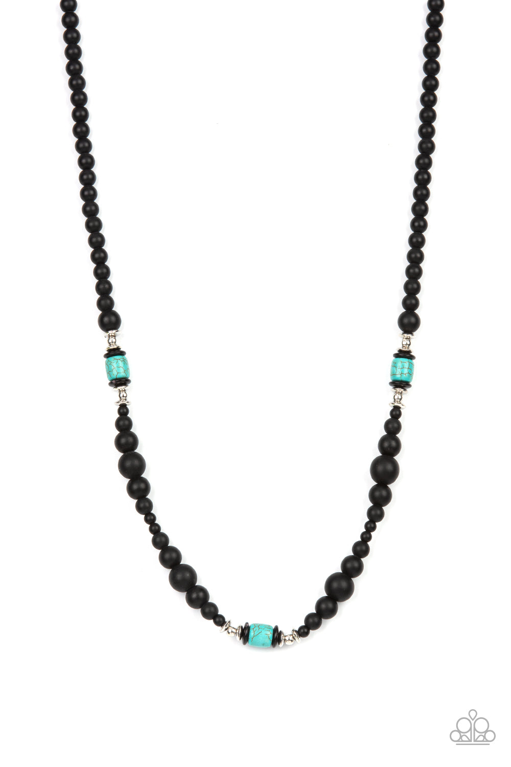 Stone Synchrony - blue - Paparazzi MENS necklace