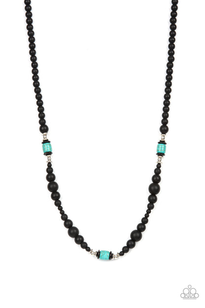 Stone Synchrony - blue - Paparazzi MENS necklace