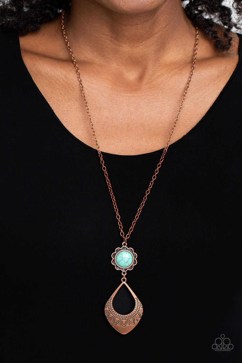 Stone TOLL - copper - Paparazzi necklace