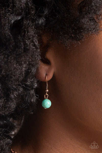 Stone TOLL - copper - Paparazzi necklace