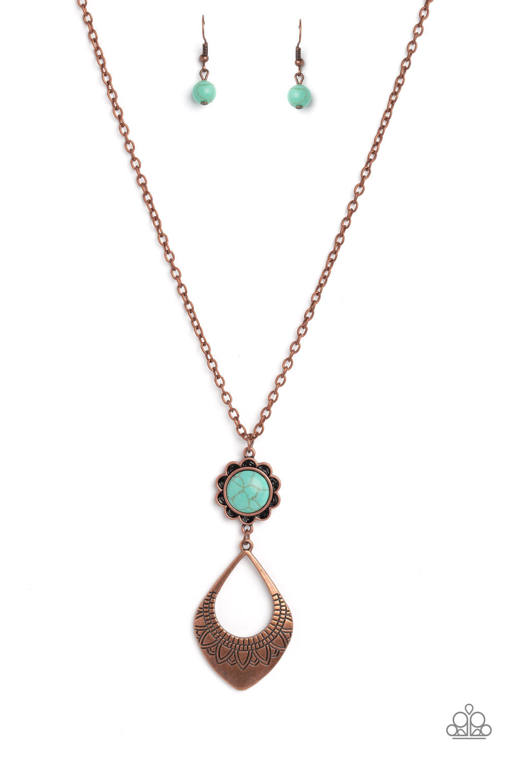 Stone TOLL - copper - Paparazzi necklace
