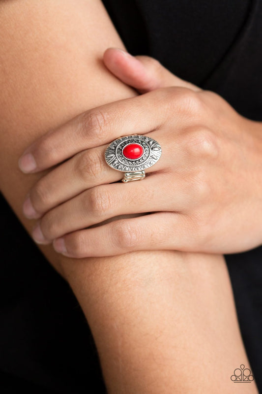 Stone Fox-red-Paparazzi ring