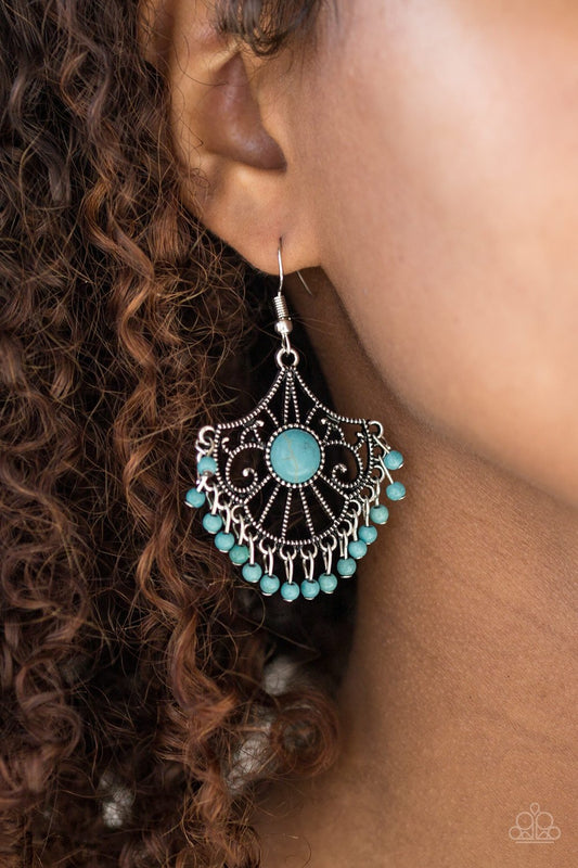Stone Lagoon - blue - Paparazzi earrings