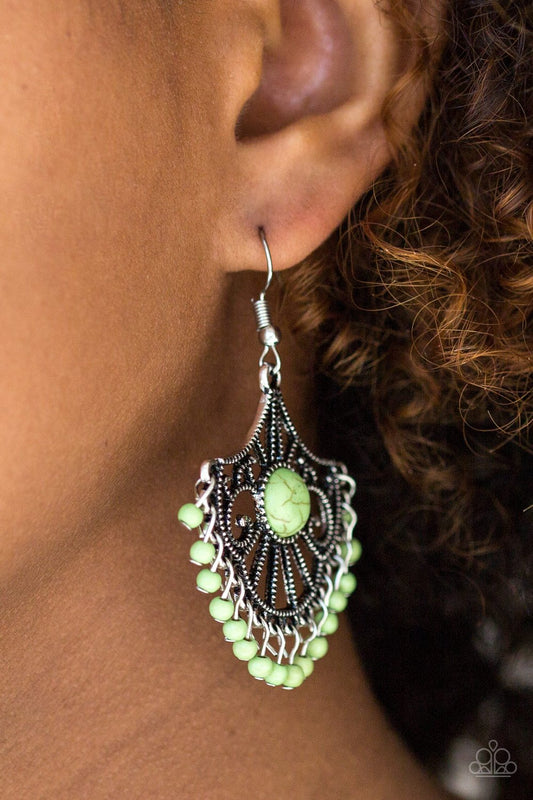 Stone Lagoon - green - Paparazzi earrings