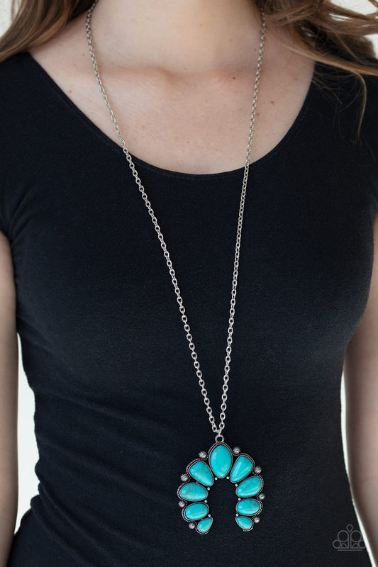 Stone Monument-blue-Paparazzi necklace