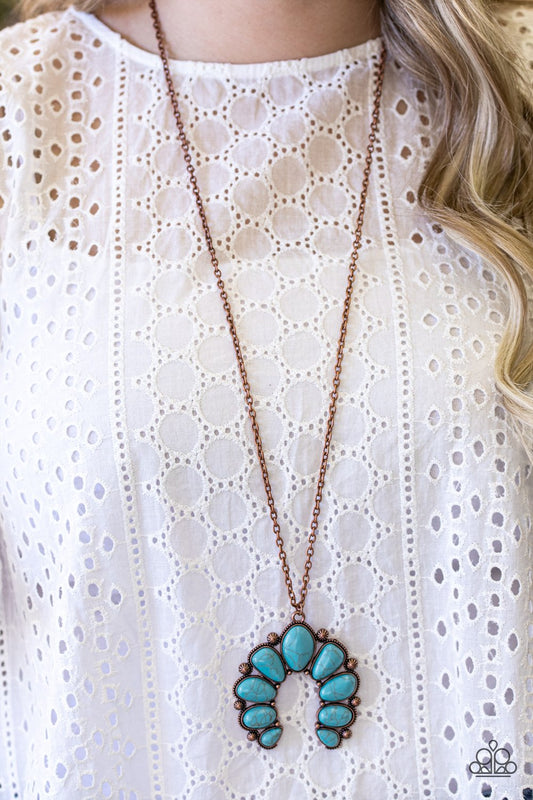 Stone Monument-copper-Paparazzi necklace