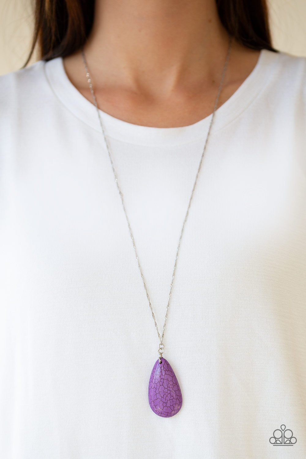 Stone River - purple - Paparazzi necklace