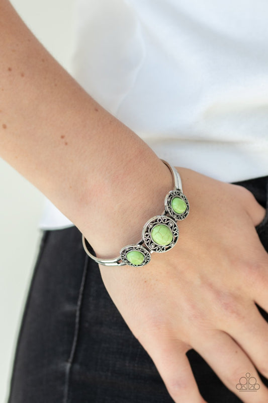Stone Sage-green-Paparazzi bracelet