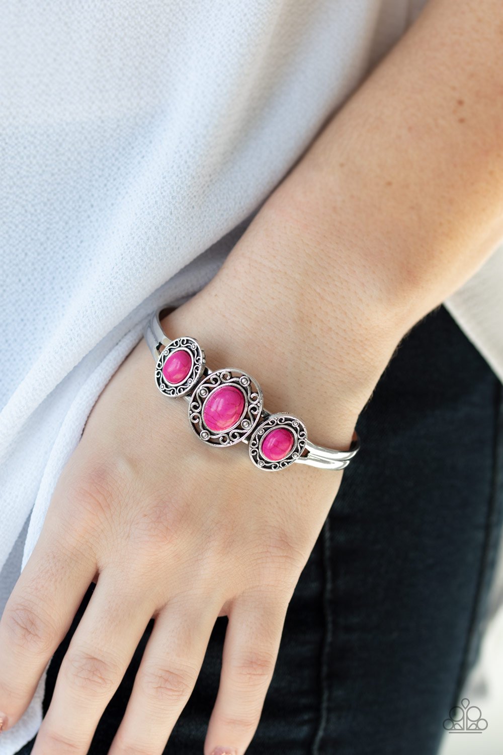 Stone Sage-pink-Paparazzi bracelet