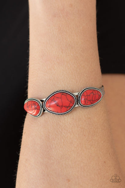 Stone Solace-red-Paparazzi bracelet