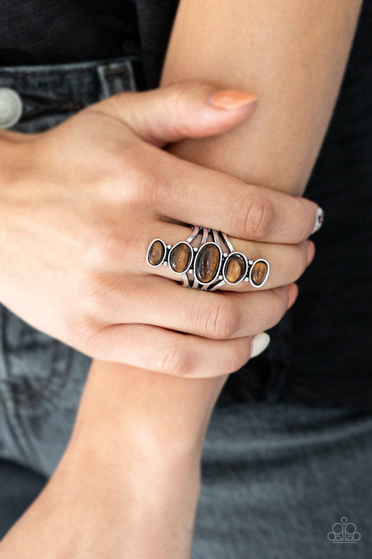 Stone Sublime-brown-Paparazzi ring