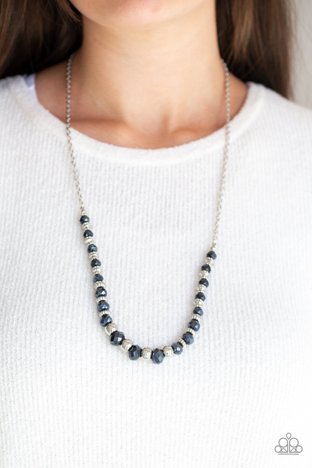 Stratosphere Sparkle-blue-Paparazzi necklace