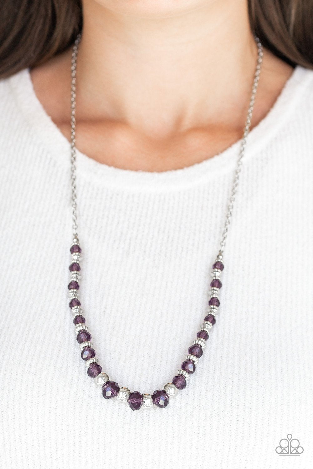 Stratosphere Sparkle-purple-Paparazzi necklace