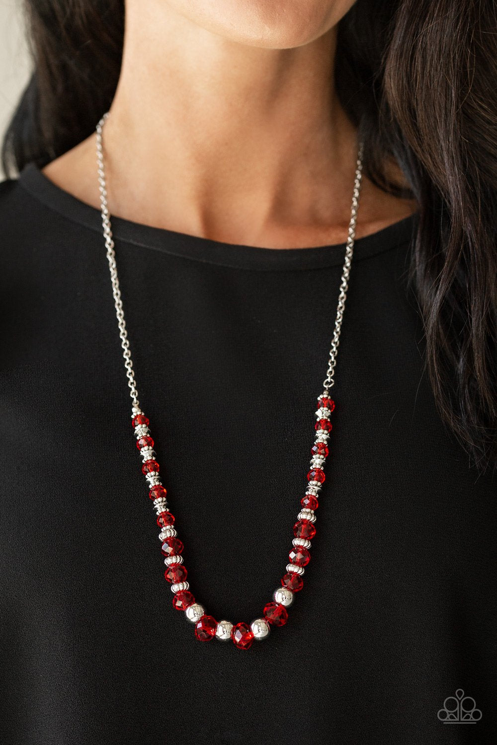 Stratosphere Sparkle - red - Paparazzi necklace