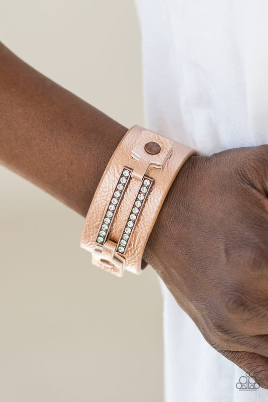 Street Glam - copper - Paparazzi bracelet