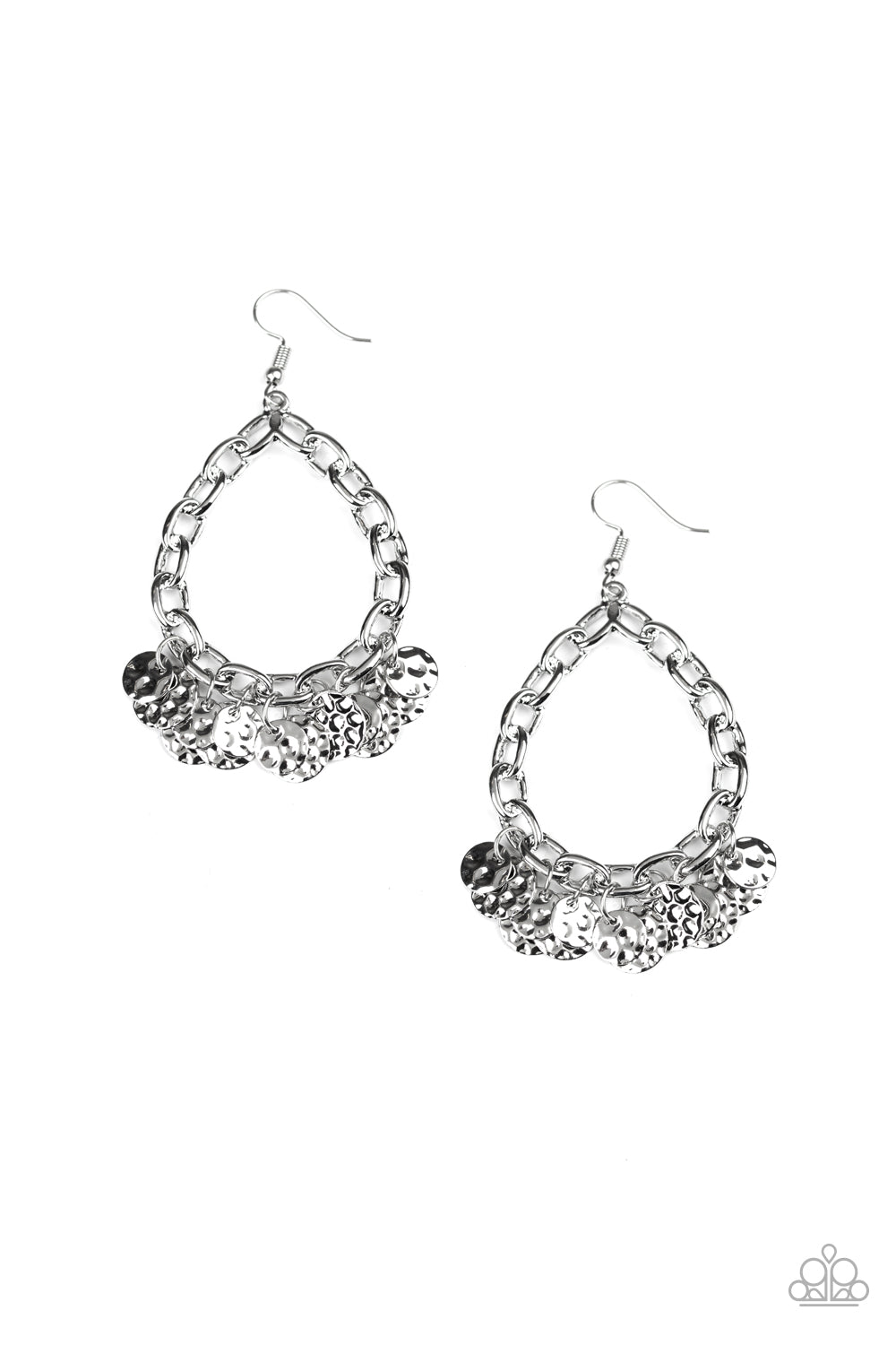 Street Appeal - silver - Paparazzi earrings
