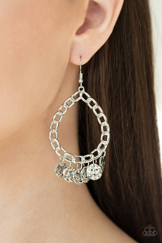 Street Appeal-silver-Paparazzi earrings