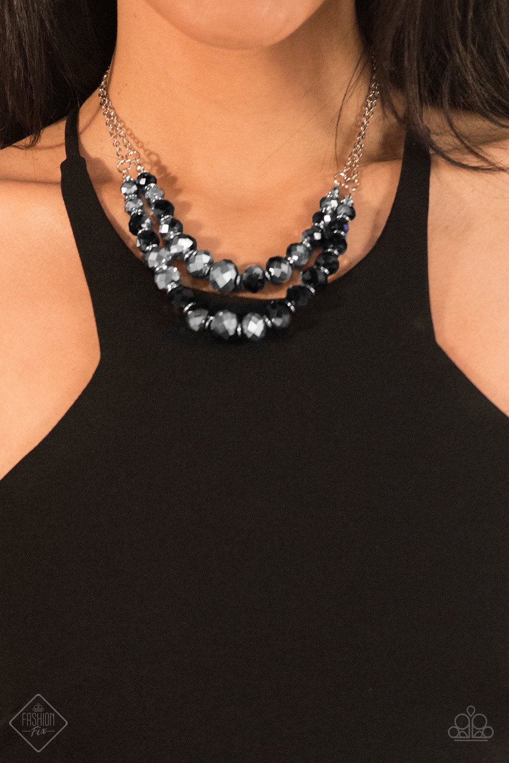 Strikingly Spellbinding - black - Paparazzi necklace