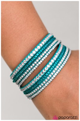 Strong is the New Beautiful - blue - Paparazzi bracelet