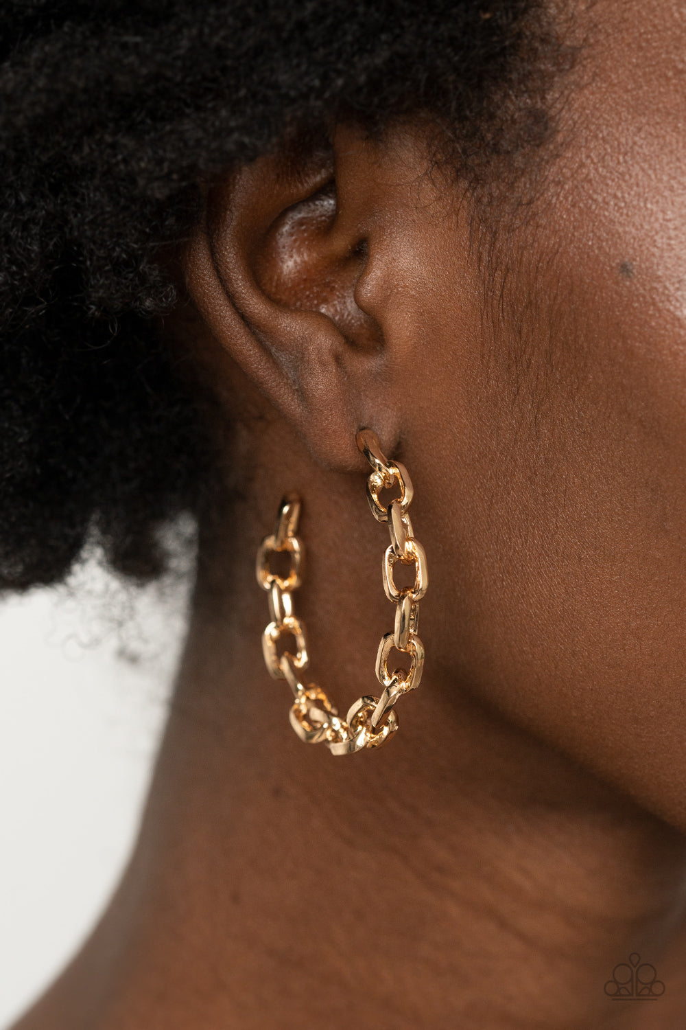 Strong Together - gold - Paparazzi earrings