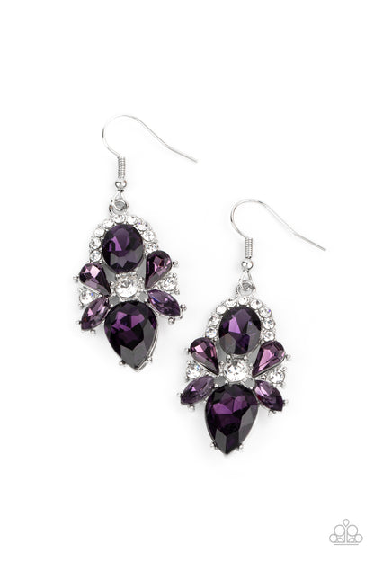 Stunning Starlet - purple - Paparazzi earrings