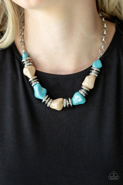 Stunningly Stone Age-multi-Paparazzi necklace