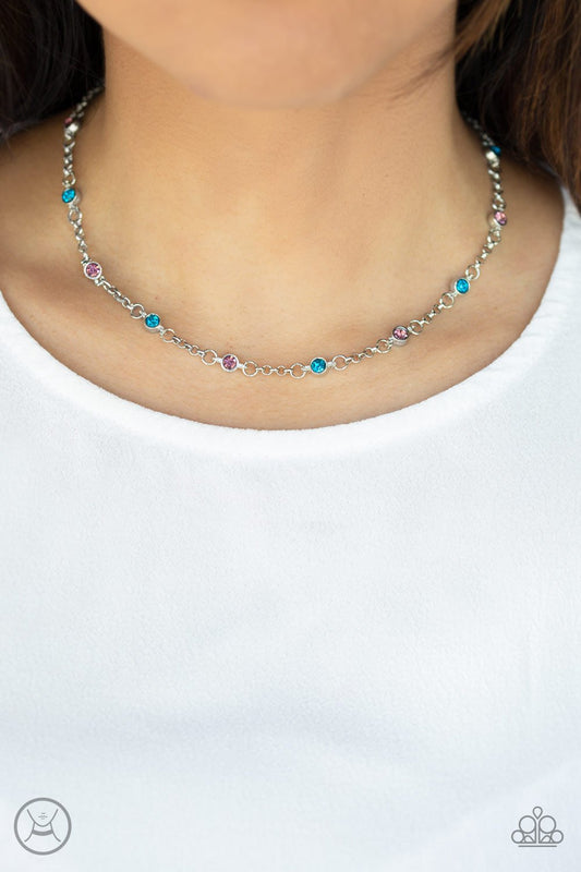 Stunningly Stunning-blue-Paparazzi necklace