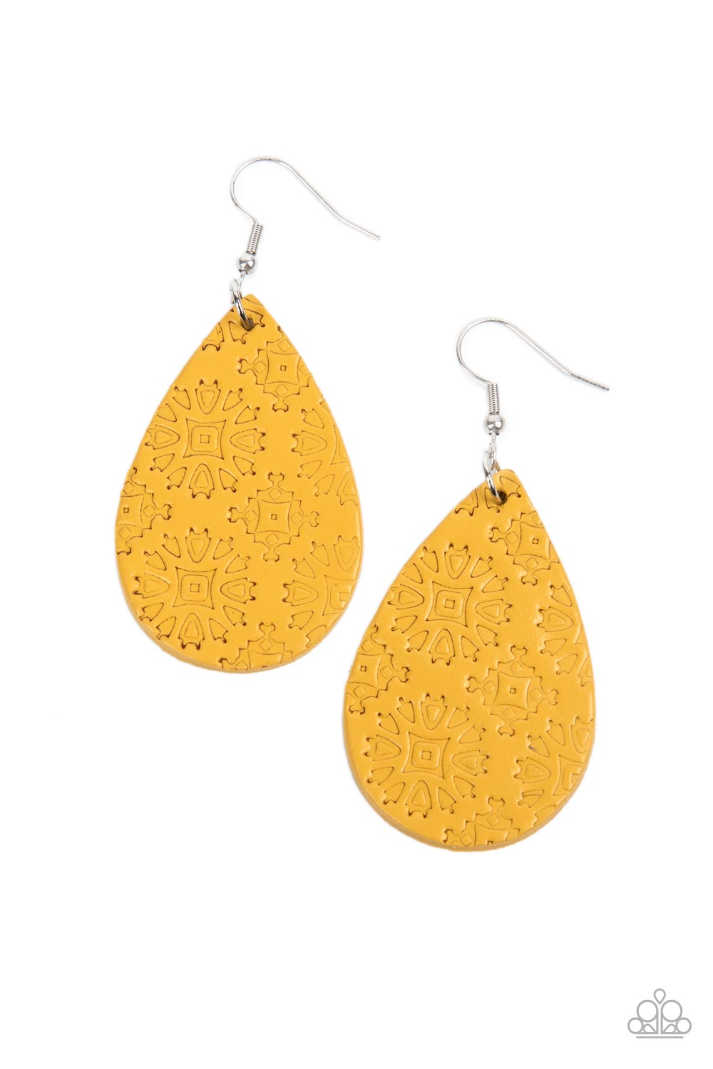 Stylishly Subtropical - yellow - Paparazzi earrings