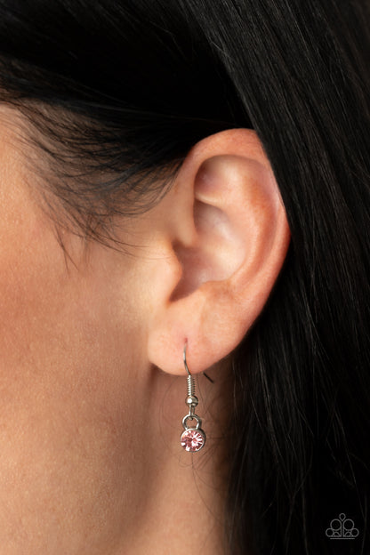 Subliminal Sparkle - pink - Paparazzi necklace