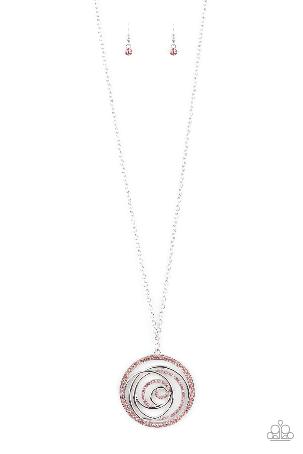 Subliminal Sparkle - pink - Paparazzi necklace