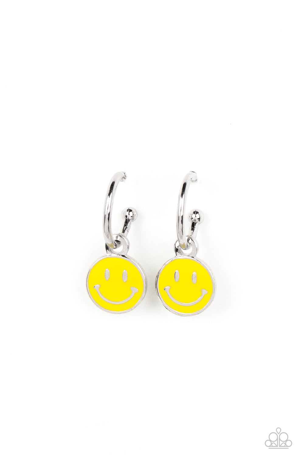 Subtle Smile - yellow - Paparazzi earrings