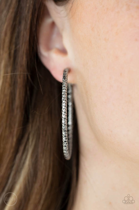 Subtly Sassy - silver - Paparazzi CLIP ON earrings