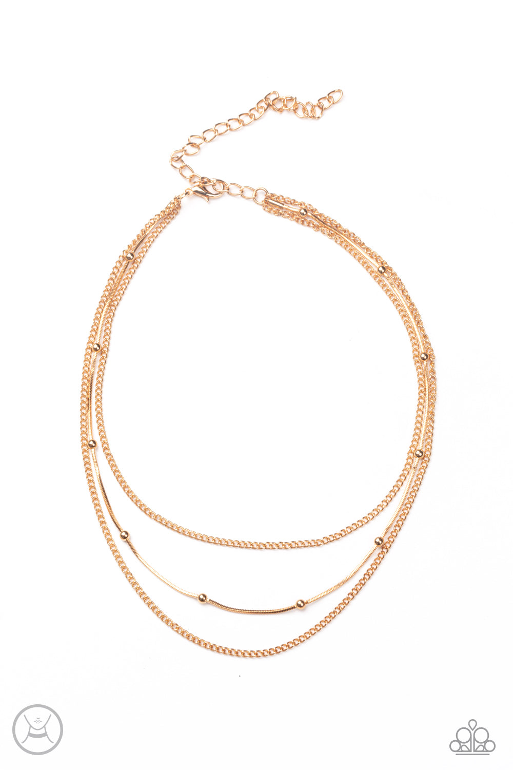 Subtly Stunning - gold - Paparazzi necklace