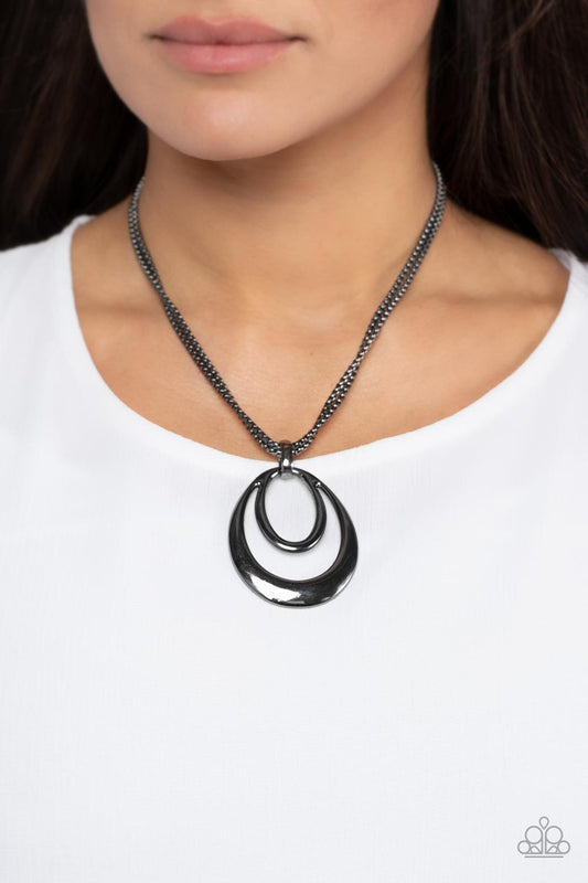 Suburban Storm - Black - Paparazzi necklace