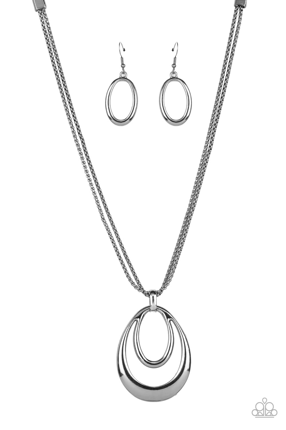 Suburban Storm - Black - Paparazzi necklace