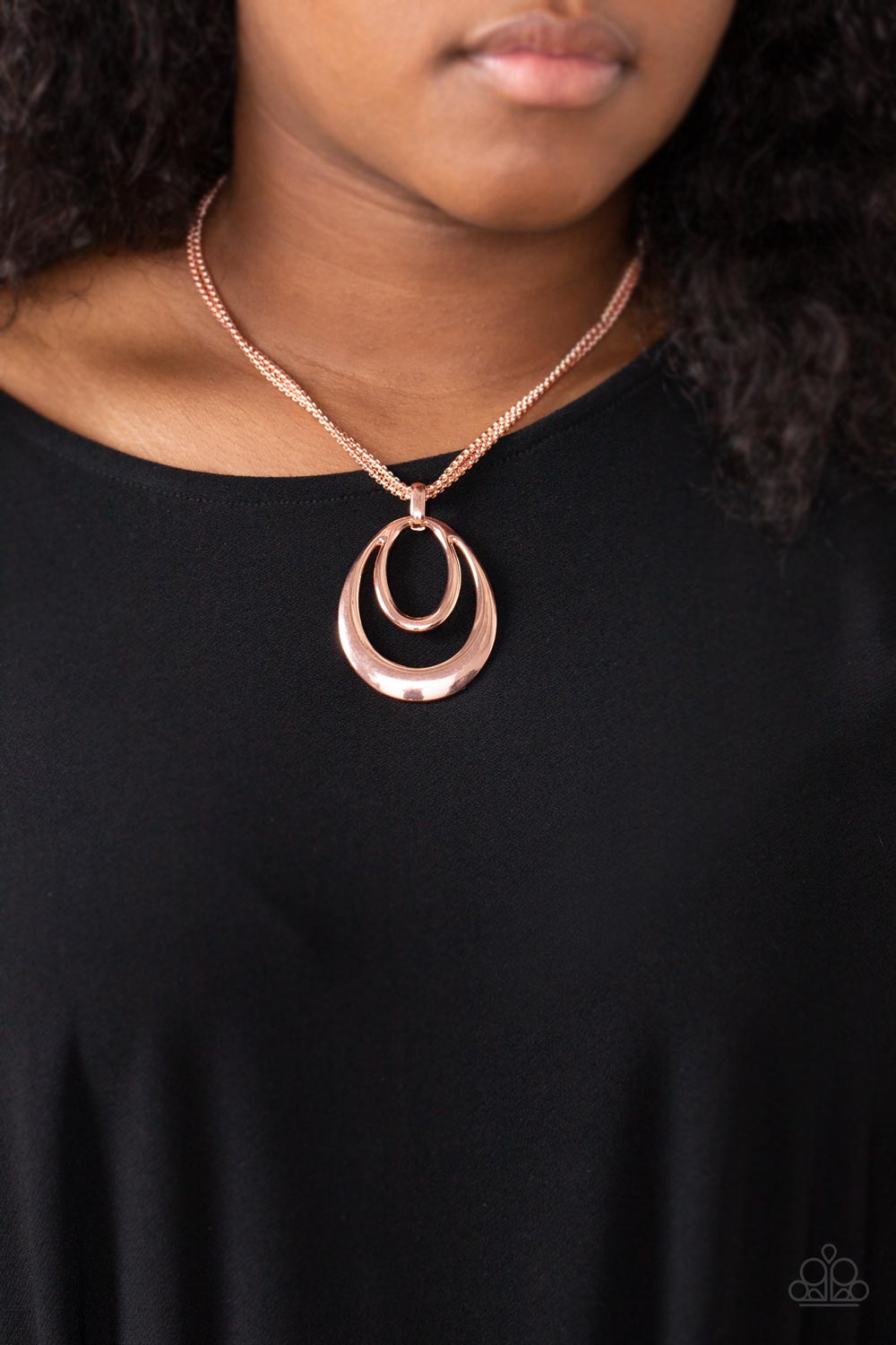 Suburban Storm - copper - Paparazzi necklace