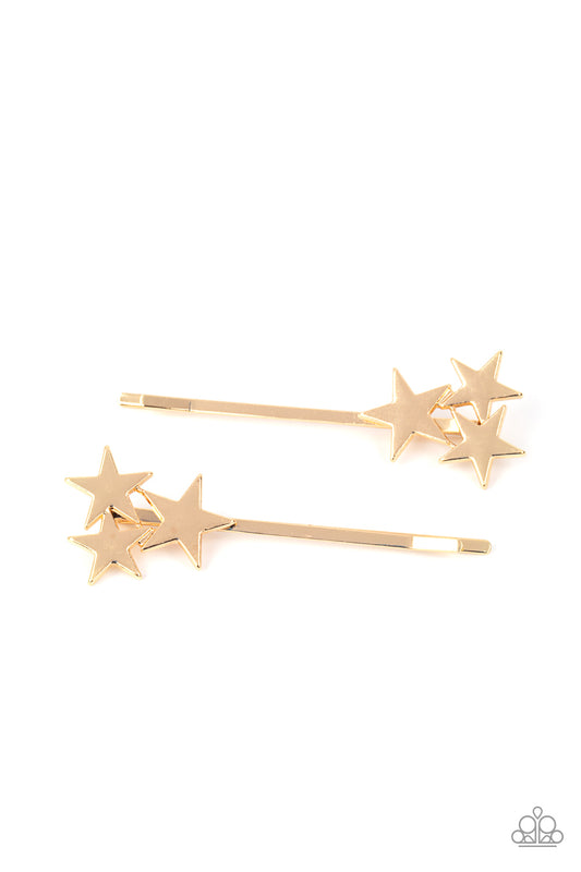 Suddenly Starstruck - gold - Paparazzi hair clip
