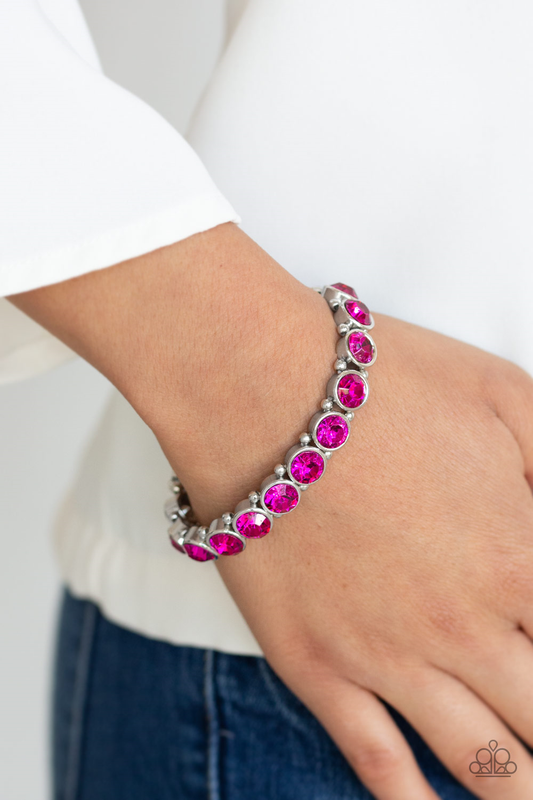 Sugar-Coated Sparkle-pink-Paparazzi bracelet
