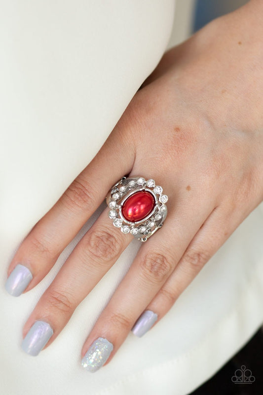 Sugar Coated Splendor - red - Paparazzi ring