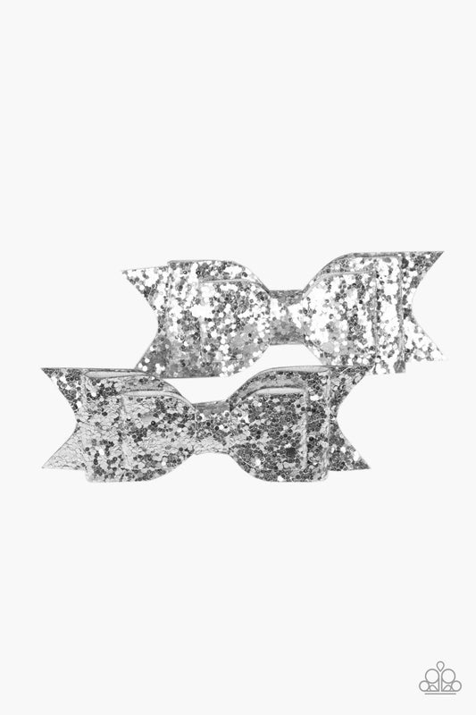 Sugar and Spice-silver-Paparazzi hair clips