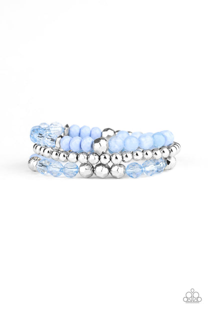 Sugary Shimmer - blue - Paparazzi bracelet