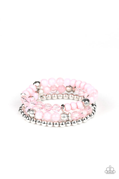 Sugary Shimmer - pink - Paparazzi bracelet