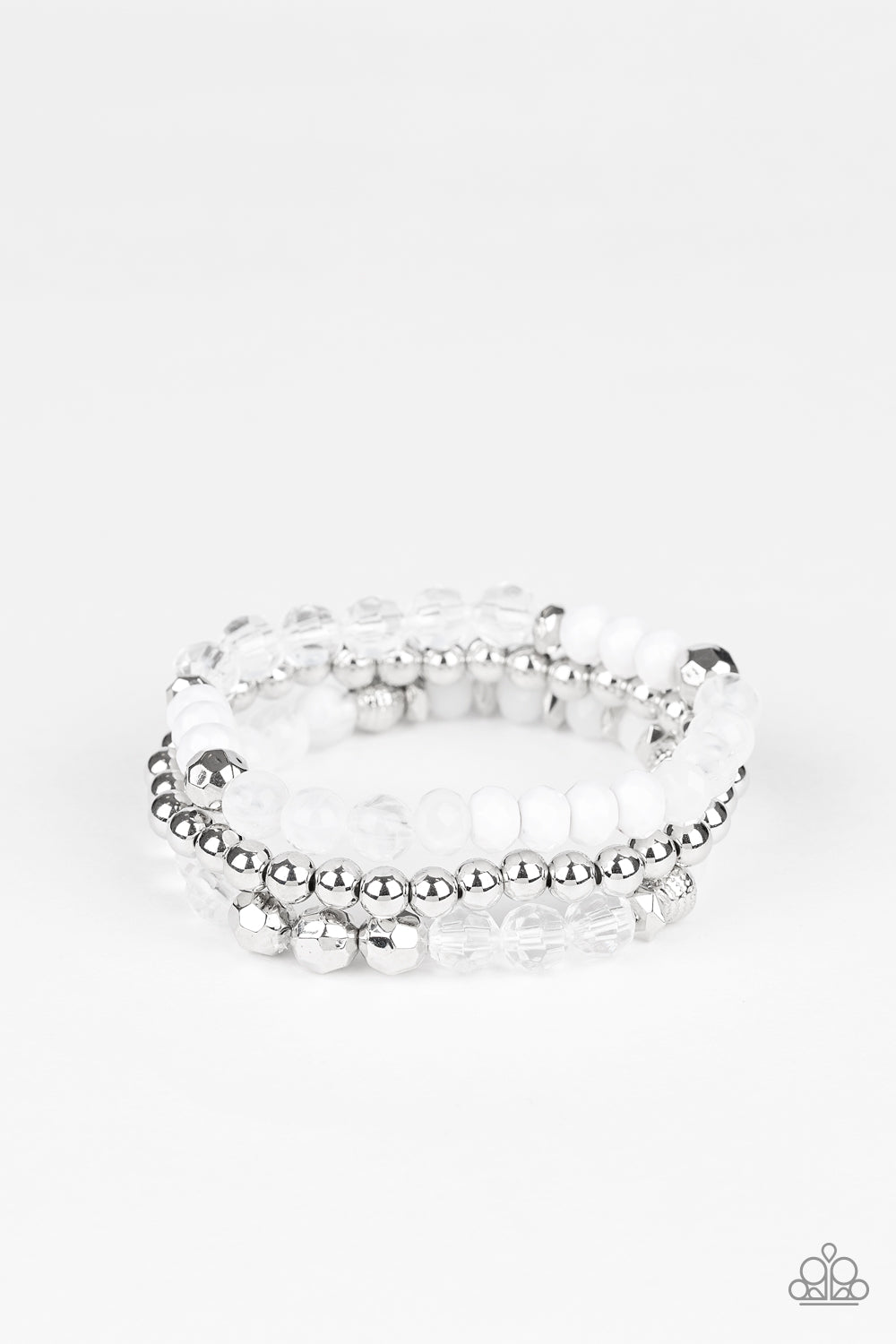 Sugary Shimmer - white - Paparazzi bracelet