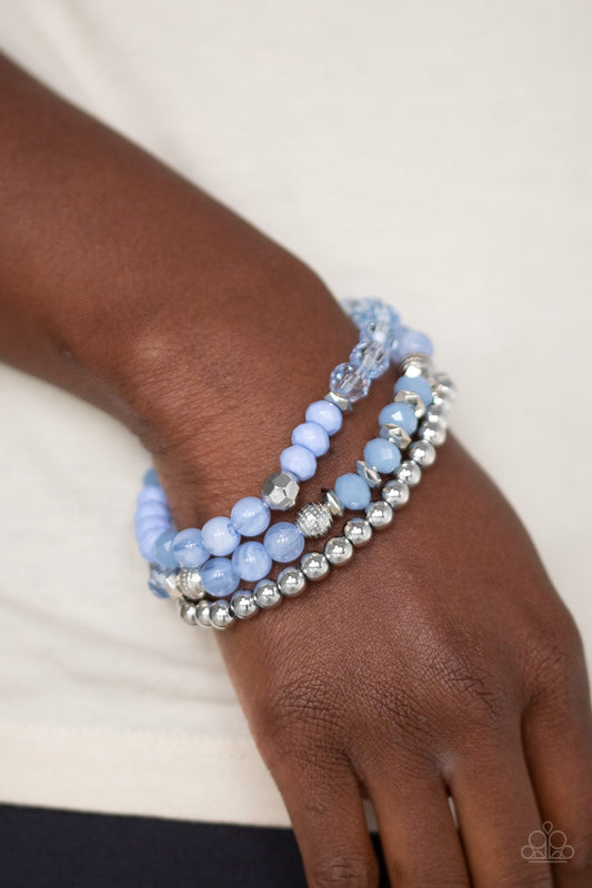 Sugary Shimmer-blue-Paparazzi bracelet